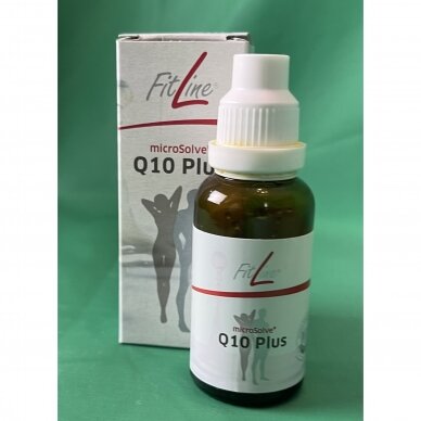 Vandenyje tirpus FitLine Q10 Plus su vitaminu E